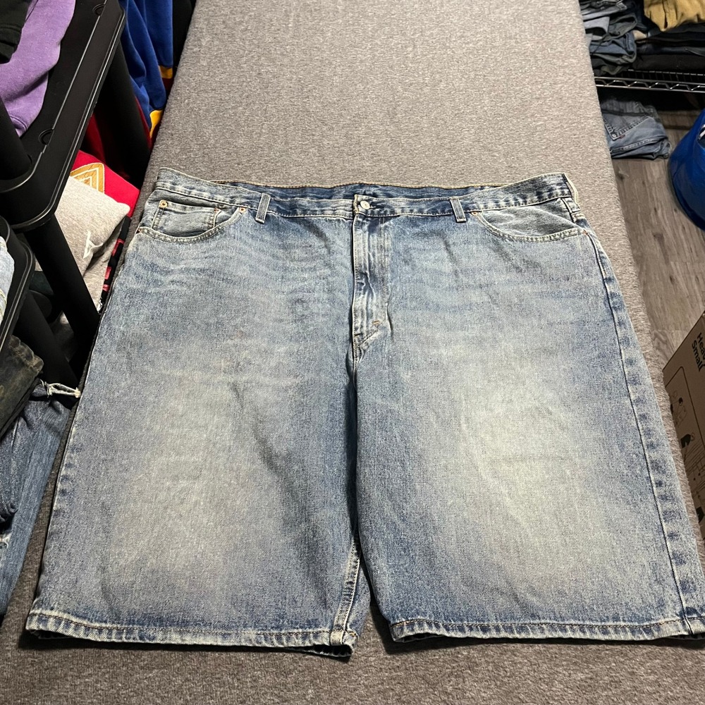 Levis 569 Loose Straight Baggy Denim Shorts Light Wash Blue W50 31569-0022